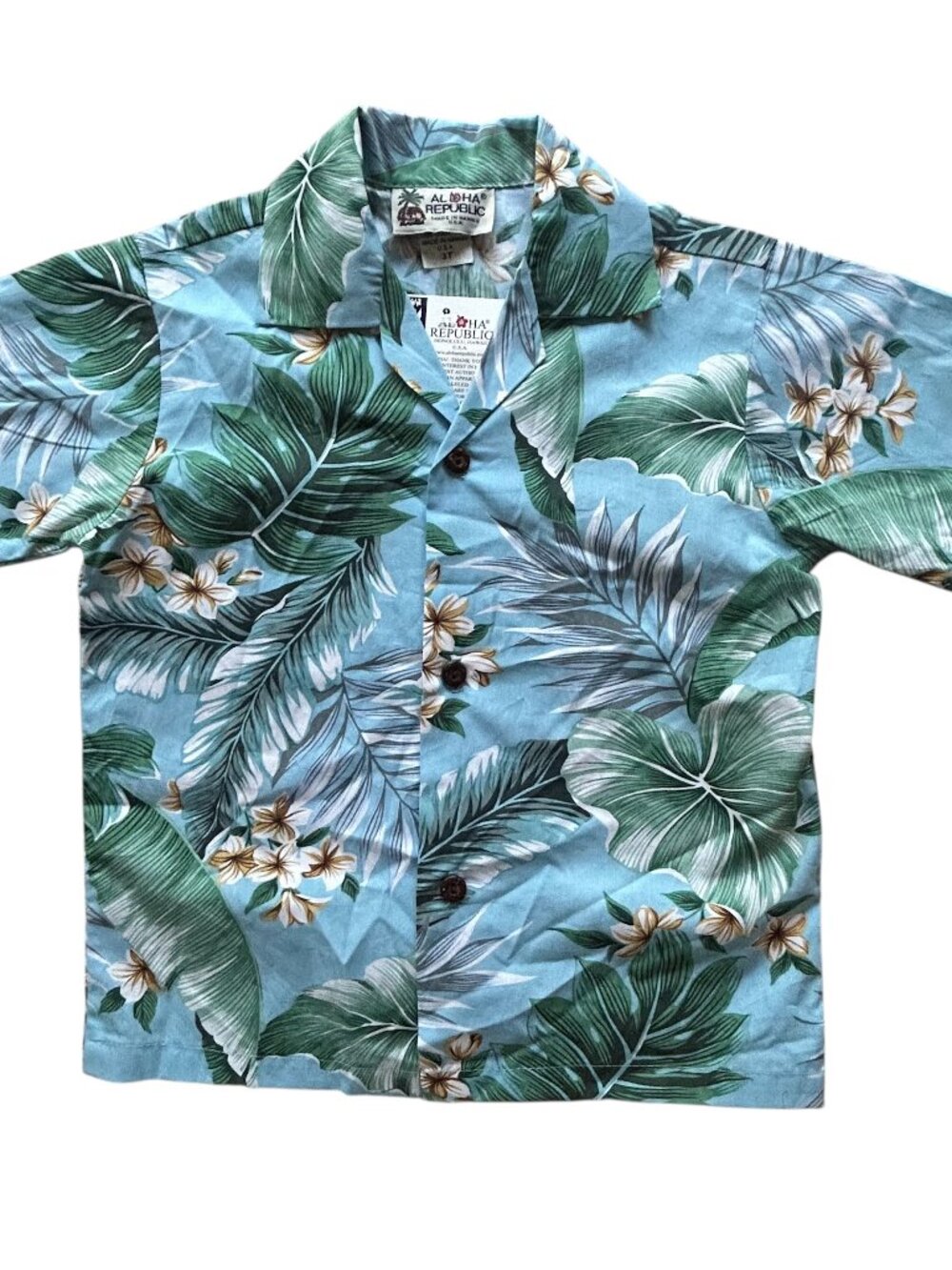 NWT Aloha Republic Boys Size Authentic Hawaiian Shirt 3T Made in Hawaii USA New